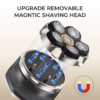 Display image of replaceable intelligent shaving head for shaver