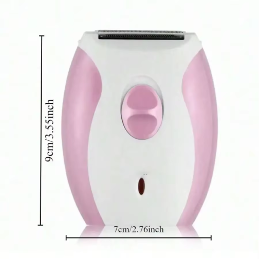 Display image of ladies' hair remover dimensions