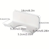 Wall Mounted Hair Dryer Stand Holder – No-Drill ABS Organizer for Bathroom (White / Black) - 图片 7