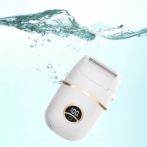 Display image of white waterproof shaver