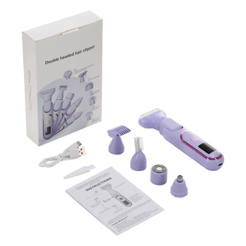 Display image of purple electric hair - remover set