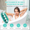 2 in 1 Silicone Scalp Massager & Body Scrubber Set | Exfoliating Shower Brush Combo - 图片 2