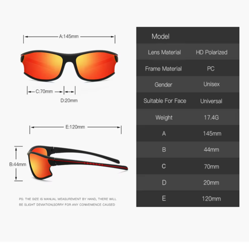 UV400 Polarized Outdoor Sunglasses for Sports & Adventure - 图片 5