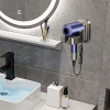Hair Dryer Stand Wall Mount No Drilling Bathroom Holder with Cord Organizer – Large Capacity, Removable and Washable - 图片 2