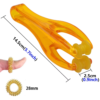 Size - marked display image of orange massage tool