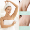 Display image of female hair removal scenario and effect