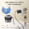 Display image of shaver's display screen and Type - C fast - charging function