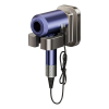 Hair Dryer Stand Wall Mount No Drilling Bathroom Holder with Cord Organizer – Large Capacity, Removable and Washable