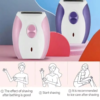 Display image of ladies' hair remover functions and usage scenarios