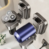 Hair Dryer Stand Wall Mount No Drilling Bathroom Holder with Cord Organizer – Large Capacity, Removable and Washable - 图片 4