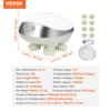 VEVOR Electric Scalp Massager – Rechargeable Waterproof Head Massager with Heat - Image 7