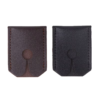 Display image of two black PU - material travel razor bags
