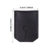 Size diagram of black PU - material travel razor bag