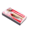 Display image of traditional safety razor gift set (in red and black packaging box)